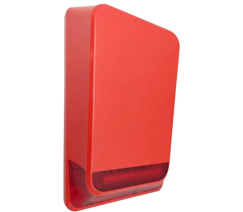 TEKNİM TFS-5792  KIRMIZI 24V HARİCİ FLAŞÖRLÜ YANGIN ALARM SİRENİ