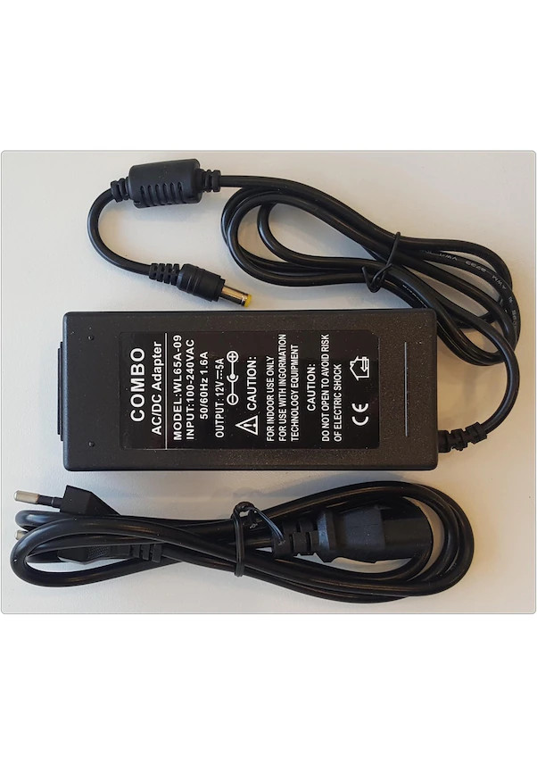 ZTECH ZR-5605 12V 5 AMPER PLASTİK ADAPTÖR 